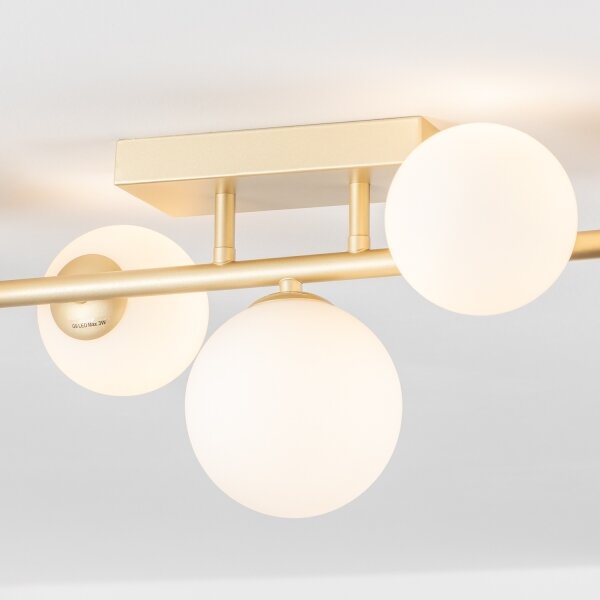 Lustră LED aplicată Brilagi MILLA 7xG9/3W/230V auriu/alb