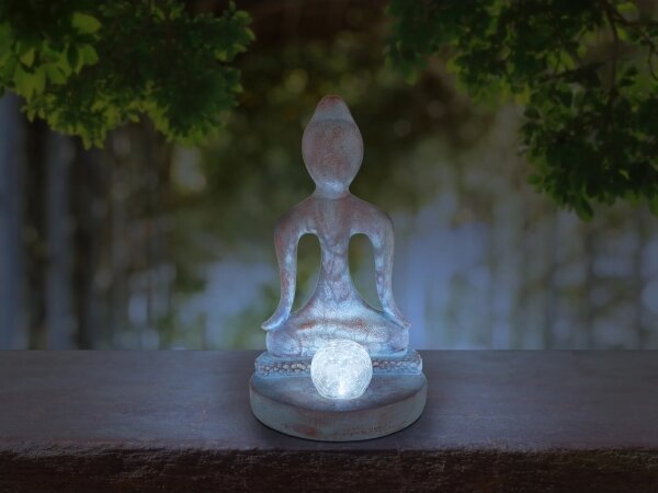 Globo 33569 - Lampă solară LED 0,06 W/3 V IP44, statuetă Buddha