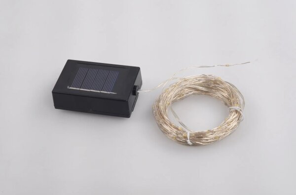 Globo 33718-120 - Ghirlandă solară LED, 120 x LED, 0,06 W, 3,2 V, IP44, 13,4 m