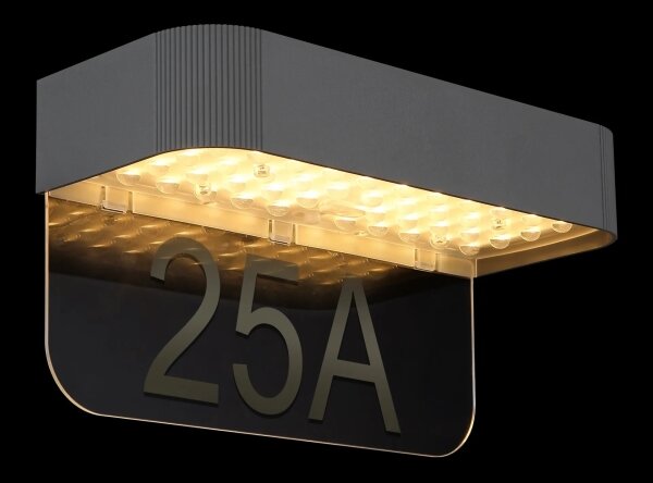 Globo 36790 - Număr de casă solar cu LED/6W/3,7V IP54