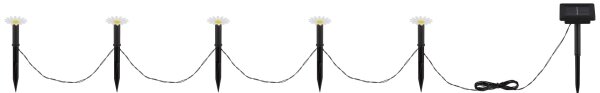 Globo 36354-5 - Ghirlandă solară cu LED-uri, 5xLED/0,06W/3V, IP44, flori