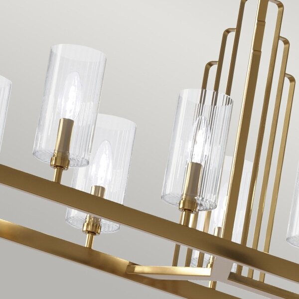 Quintiesse QN-KIMROSE10-BNB - Lustră pe tijă KIMROSE 10xE14/40W/230V, auriu