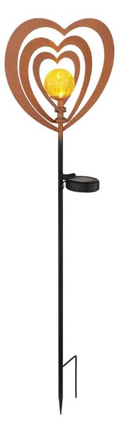 Globo 36580R - Lampă solară LED LED/0,06W/3V IP44, inimă ruginie