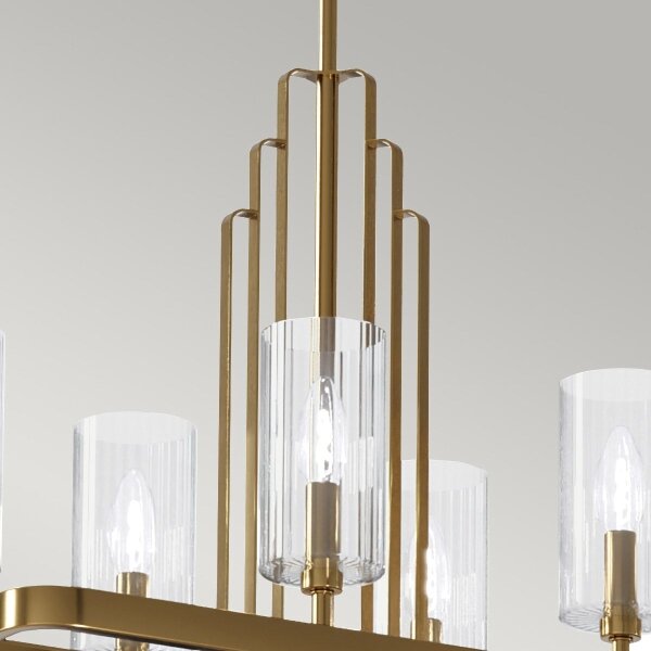 Quintiesse QN-KIMROSE10-BNB - Lustră pe tijă KIMROSE 10xE14/40W/230V, auriu