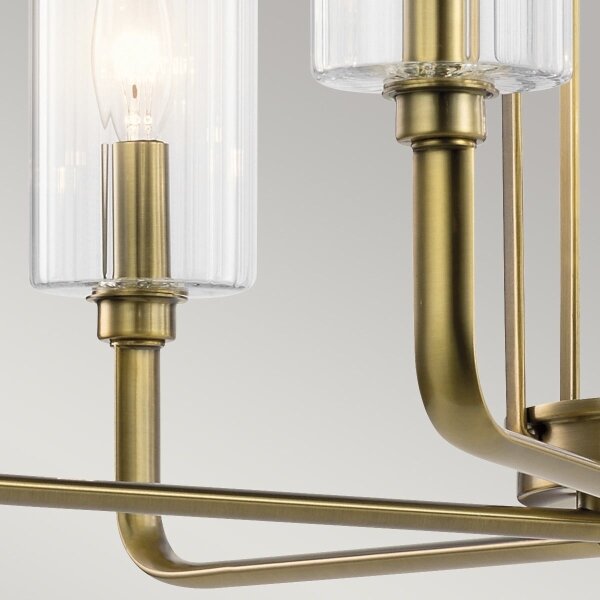 Quintiesse QN-KIMROSE6-BNB - Candelabru cu tijă KIMROSE 6xE14/40W/230V, auriu