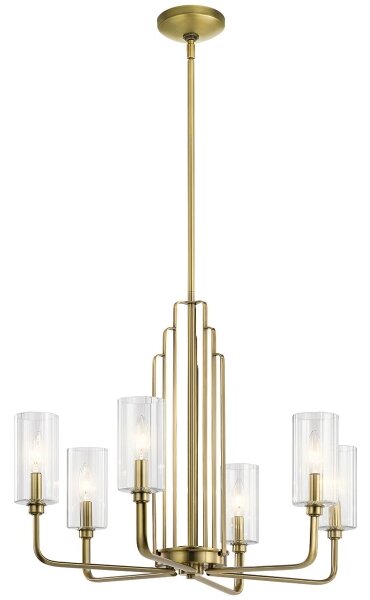 Quintiesse QN-KIMROSE6-BNB - Candelabru cu tijă KIMROSE 6xE14/40W/230V, auriu