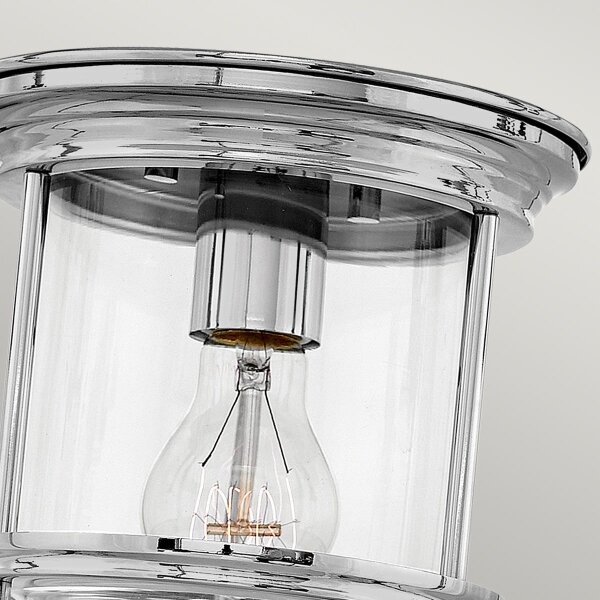 Quintiesse QN-HADRIAN-MINI-F-CM-CLEAR - Plafonieră de exterior HADRIAN 1xE27/60W/230V IP44