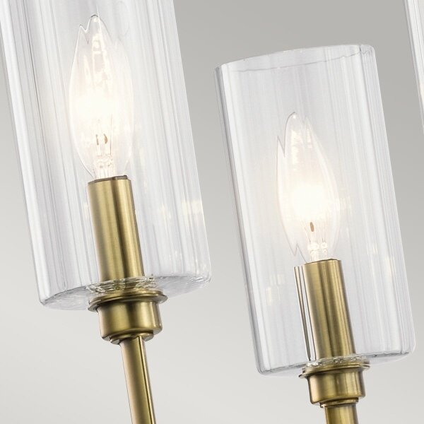 Quintiesse QN-KIMROSE6-BNB - Candelabru cu tijă KIMROSE 6xE14/40W/230V, auriu