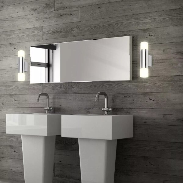 Briloner - Aplică LED de perete pentru baie 2xGU10/4,8W/230V IP44 3000K crom