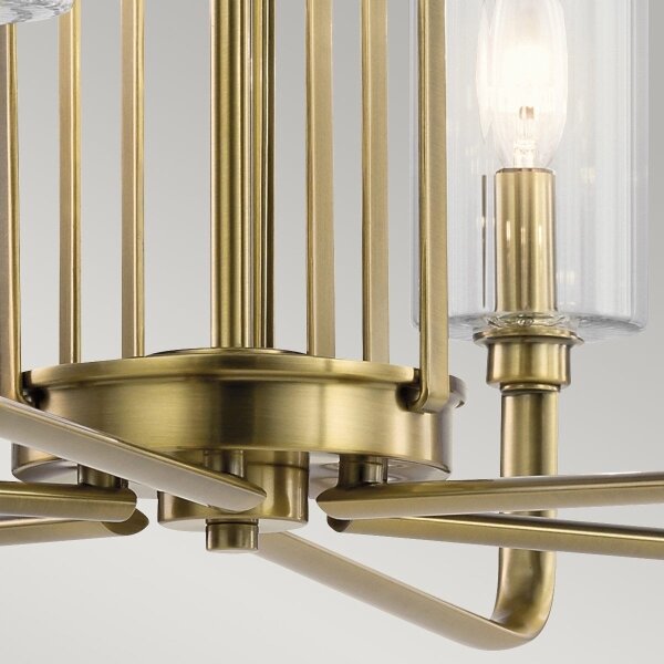 Quintiesse QN-KIMROSE6-BNB - Candelabru cu tijă KIMROSE 6xE14/40W/230V, auriu