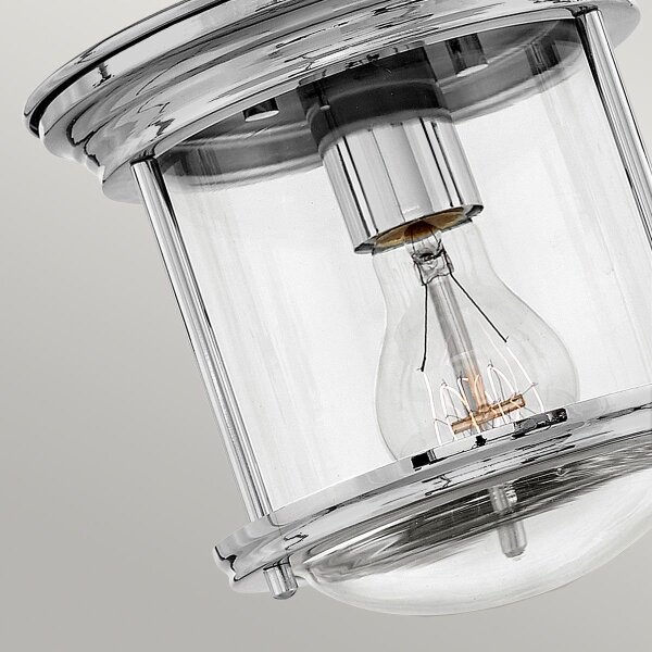 Quintiesse QN-HADRIAN-MINI-F-CM-CLEAR - Plafonieră de exterior HADRIAN 1xE27/60W/230V IP44