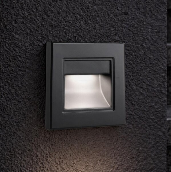 Brilagi - Lampă LED pentru trepte STEP LIGHT, 1,5 W, 230 V, IP44, negru
