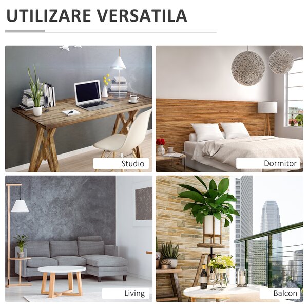 HOMCOM Fotoliu Podea Gri Confortabil cu Spătar Reglabil 180° și Căptușeală Groasă pentru Relaxare | Aosom Romania