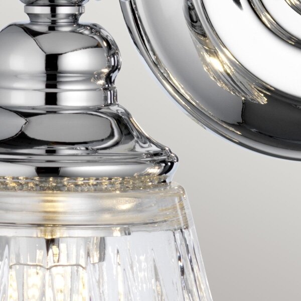 Quintiesse QN-KEYNES2-BATH-LED Lampă de perete pentru baie KEYNES 2xG9/3W/230V IP44 crom lucios