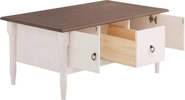 Masuta de cafea Indra alb 100/60/45 cm