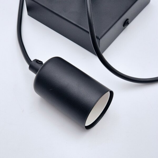 Lustră pe cablu ASTRID 1xE27/60W/230V negru mat