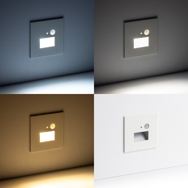 Brilagi - Aplica LED pentru scări cu senzor, 1,5W/230V, 3000/4000/6500K, alb
