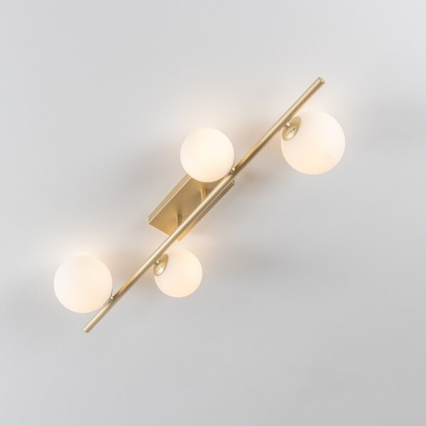 Lustră LED aplicată Brilagi MILLA 4xG9/3W/230V auriu/alb