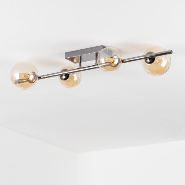Brilagi - Plafonieră LED aplicată MILLA 4xG9/3W/230V negru crom/auriu