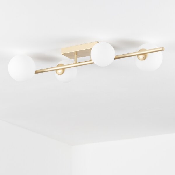 Lustră LED aplicată Brilagi MILLA 4xG9/3W/230V auriu/alb