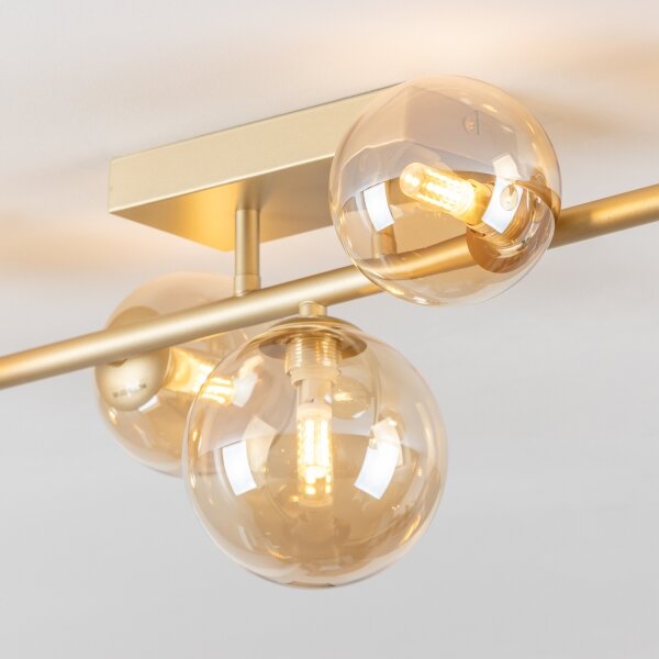 Lustră LED aplicată Brilagi MILLA 7xG9/3W/230V auriu