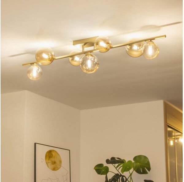 Lustră LED aplicată Brilagi MILLA 7xG9/3W/230V auriu