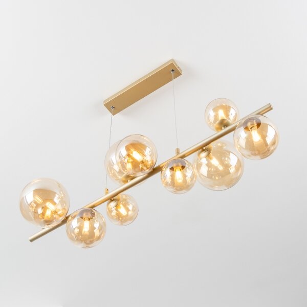 Lustră LED pe cablu Brilagi MILLA 10xG9/3W/230V auriu