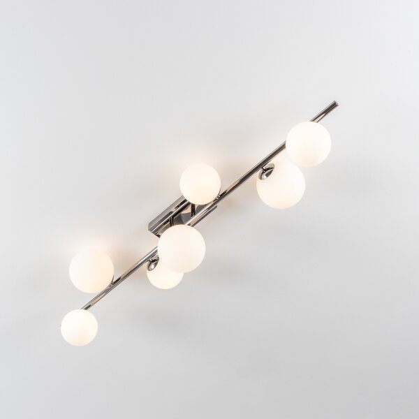 Brilagi - Lustră LED aplicată MILLA 7xG9/3W/230V negru crom/alb
