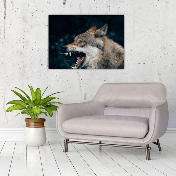 Tablou cu lup (70x50 cm)