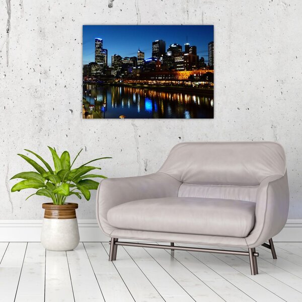 Tablou cu noaptea în Melbourne (70x50 cm)
