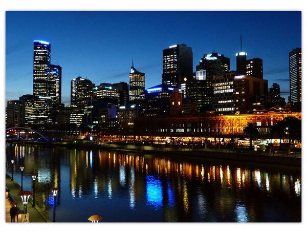 Tablou cu noaptea în Melbourne (70x50 cm)