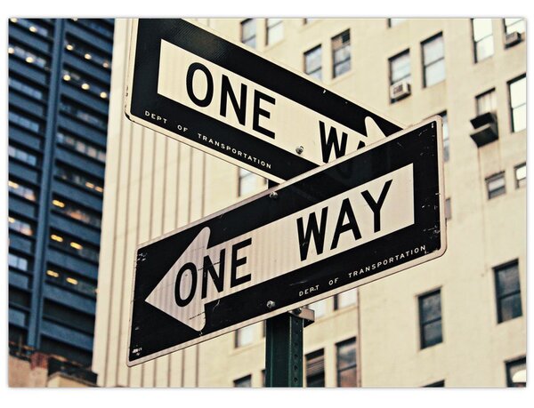 Tablou - New York ONE WAY (70x50 cm)