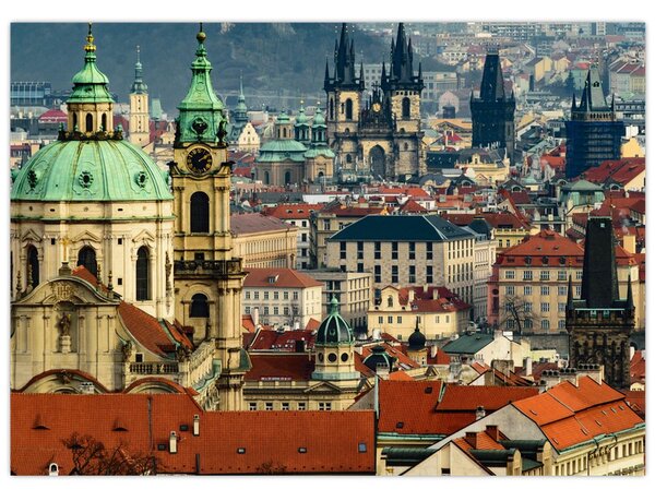 Tablou - Panorama din Praga (70x50 cm)