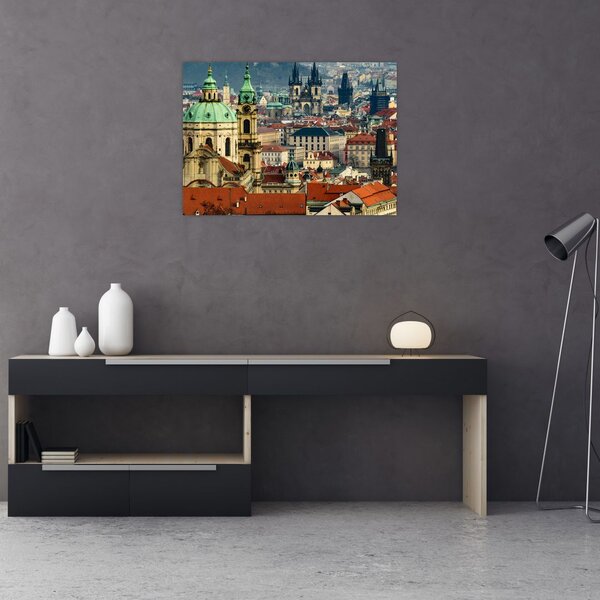 Tablou - Panorama din Praga (70x50 cm)