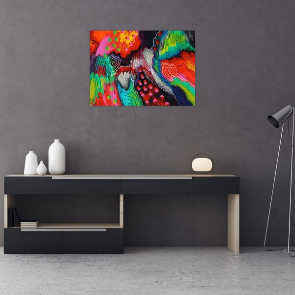 Tablou abstract - culori (70x50 cm)