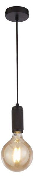 Searchlight 77651BK - Pendul pe cablu SUSPENSION 1xE27/60W/230V, negru