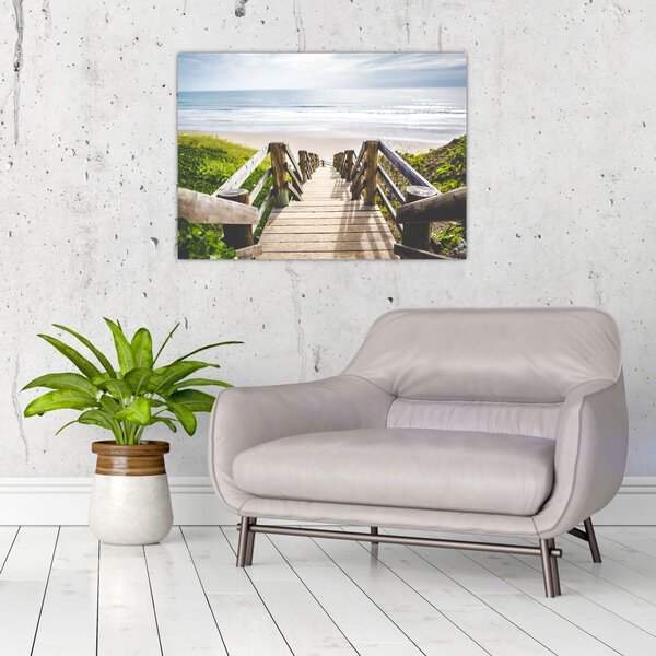 Tablou - Intare pe plaja (70x50 cm)