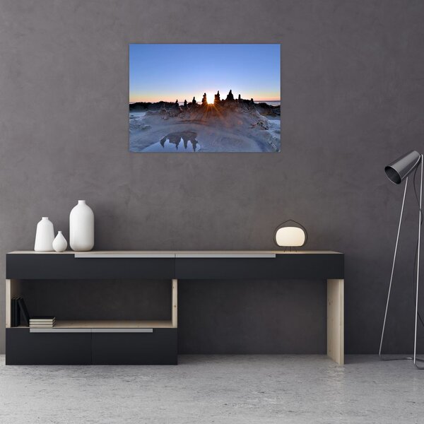 Tablou cu scenerie de nisip (70x50 cm)
