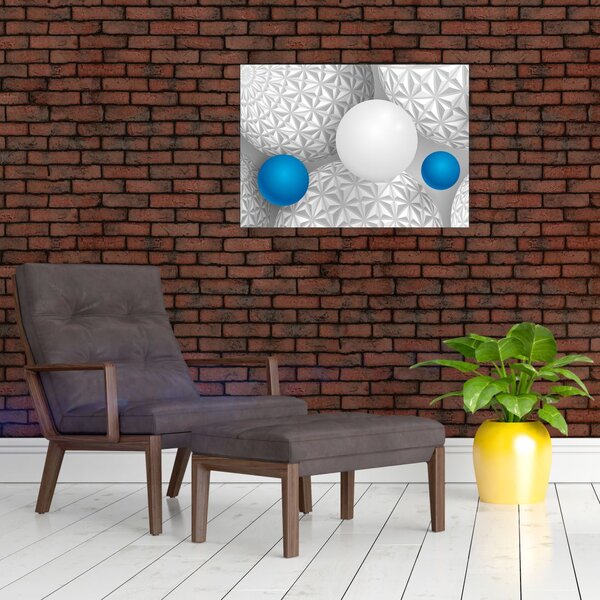 Tablou pe sticlă cu motiv 3D (70x50 cm)