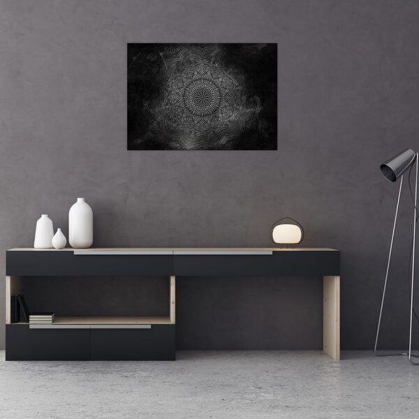 Tablou pe sticlă -Mandala mistică (70x50 cm)