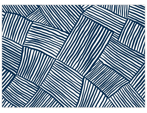 Tablou pe sticlă - linie 3D (70x50 cm)