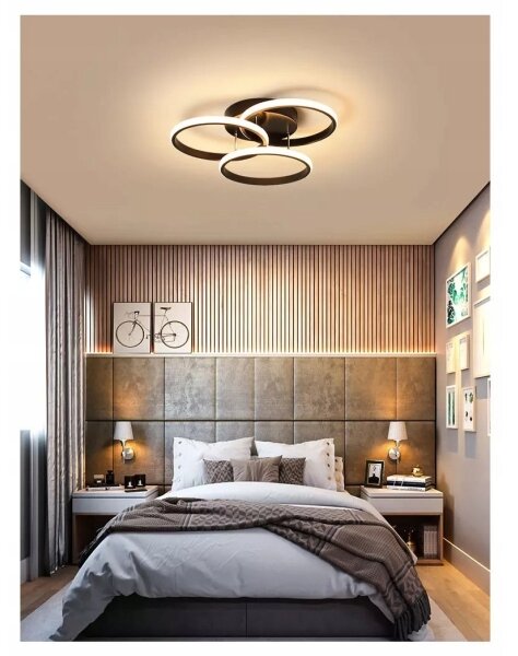 Plafonieră LED 38W/230V, neagră