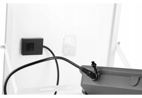 Proiector solar LED reglabil, 50 W, 3,2 V, 5000 K, 6000 mAh, IP65, negru + telecomandă