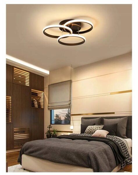 Plafonieră LED 38W/230V, neagră