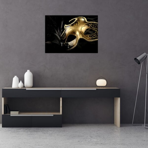 Tablou masca aurie (70x50 cm)