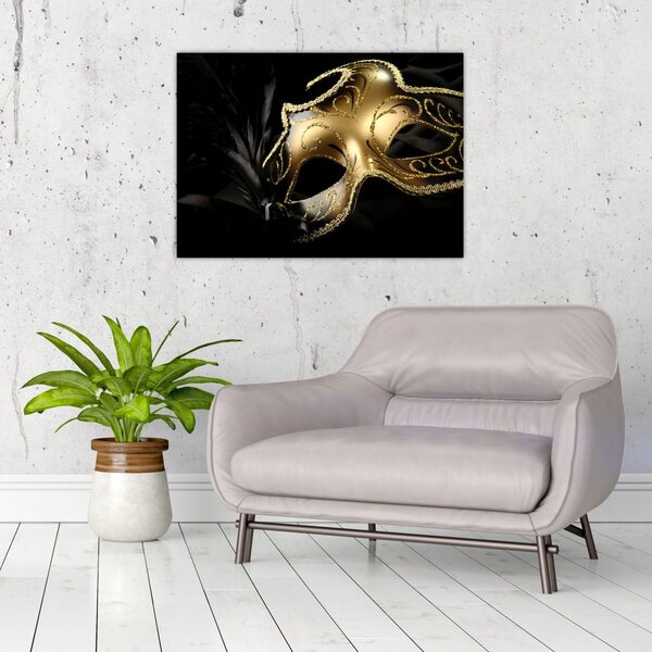 Tablou masca aurie (70x50 cm)