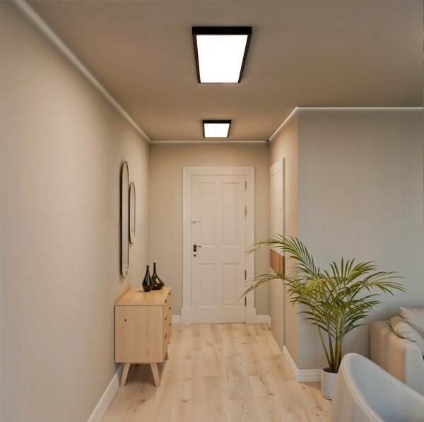 Panou LED aplicat 60W/230V 30x120 cm negru