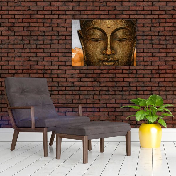 Tablou cu statuie cu detaliu a feței (70x50 cm)