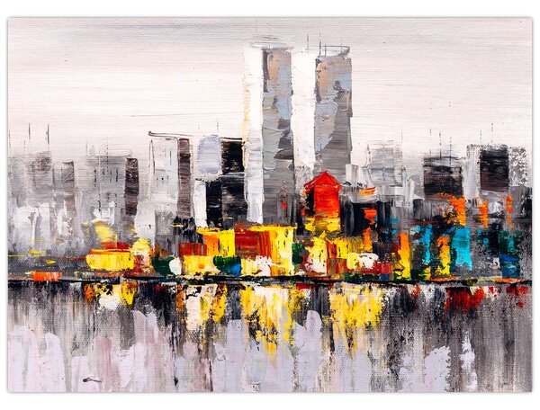 Tablou -Pictura orașului (70x50 cm)