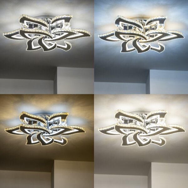 Lustră LED dimabilă aplicată Brilagi TWIST LED/180W/230V 3000-6500K + telecomandă
